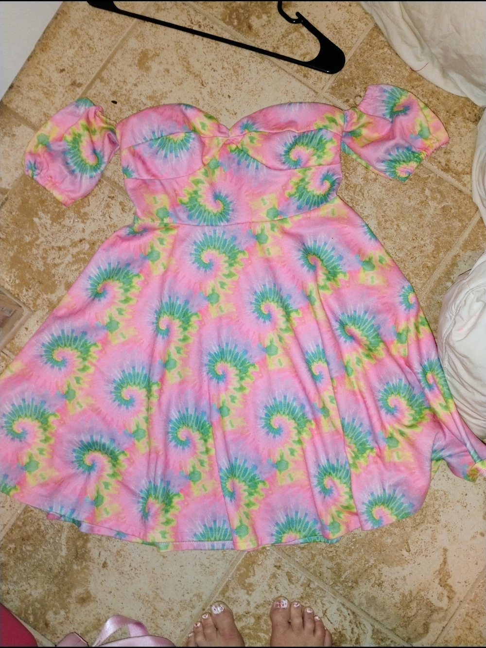 Everland Clothing Pink Tie-Dye Dress